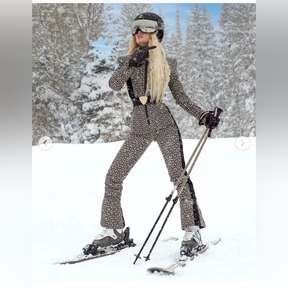 BALMAIN LIMITED EDITION quilted printed ski pants 38 NWT - Picture 7 of 16